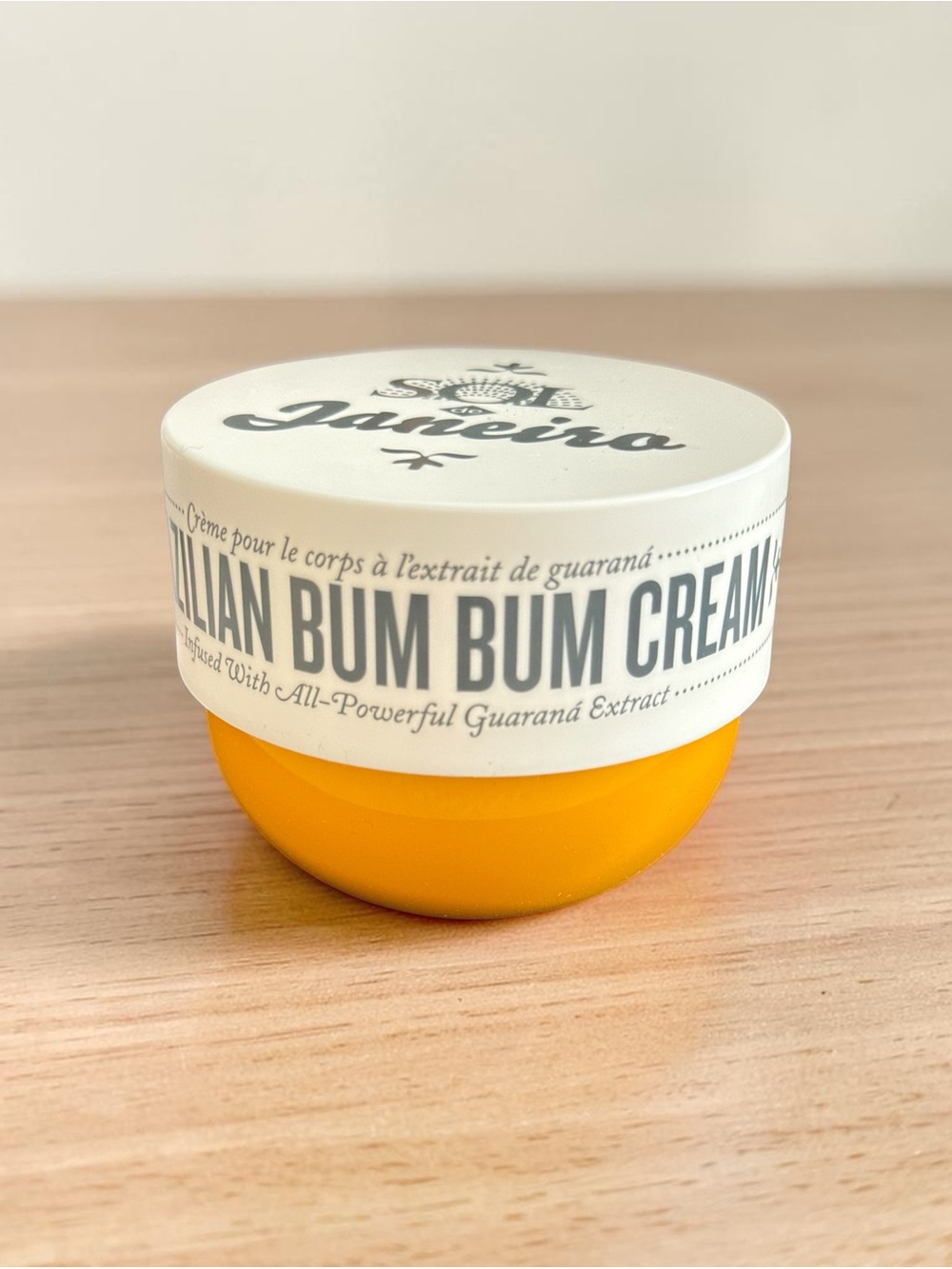 Sol de Janeiro Bum Bum Cream - Bright Orange Jar with Cream Lid
